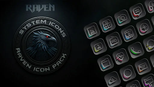 Raven Dark Icon Pack