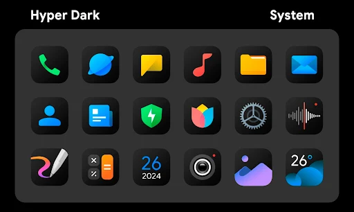 HyperDark Icon Pack