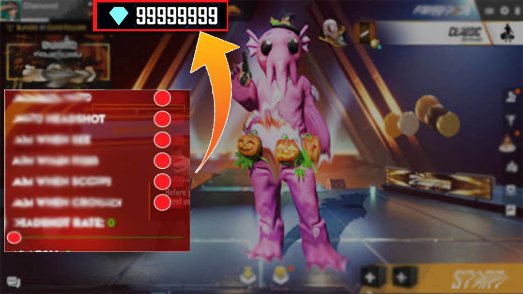 FF Fire Diamond Hacku Mod Menu