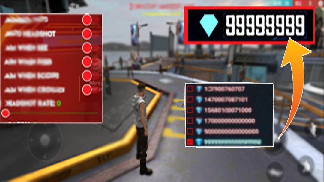 FF Fire Diamond Hacku Mod Menu