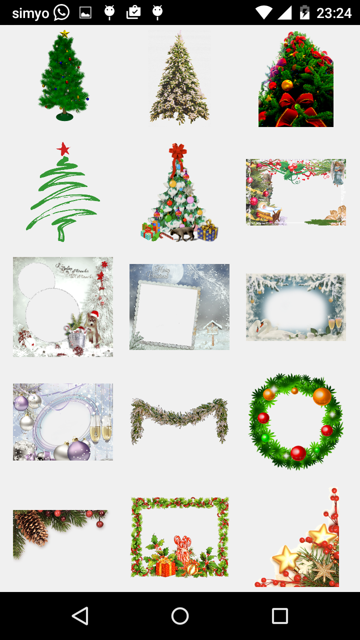 Merry Christmas Photo Stickers