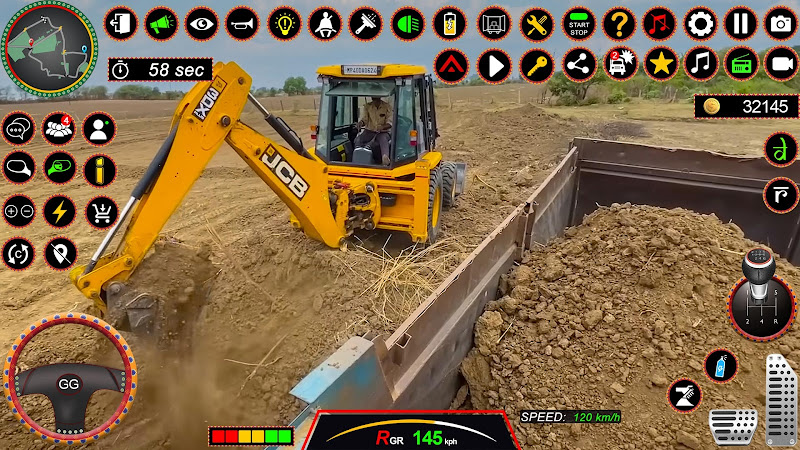 JCB 3Dx Backhoe Loader Driving apk