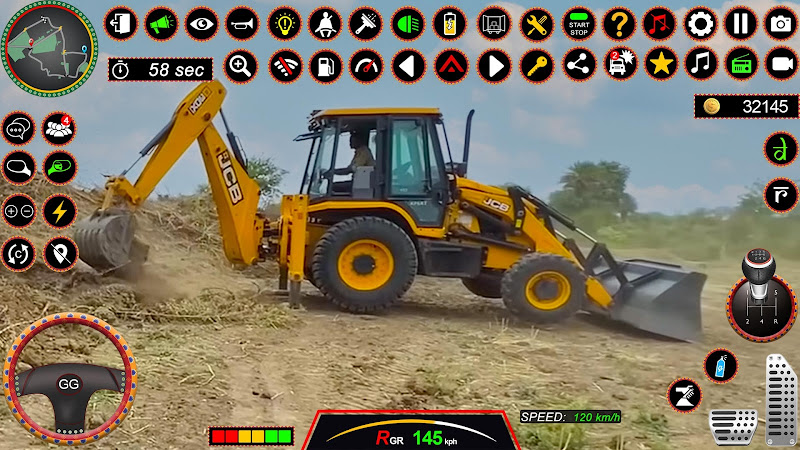 JCB 3Dx Backhoe Loader Driving apk