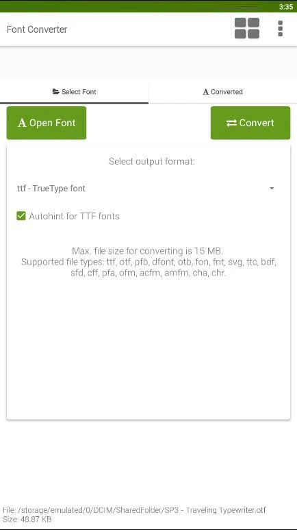 Font Converter - Convert OTF t