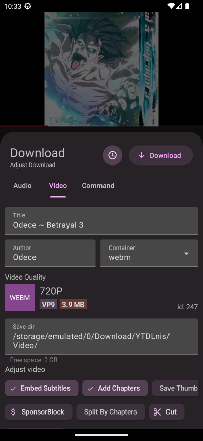 YTDLnis Downloader Mod apk