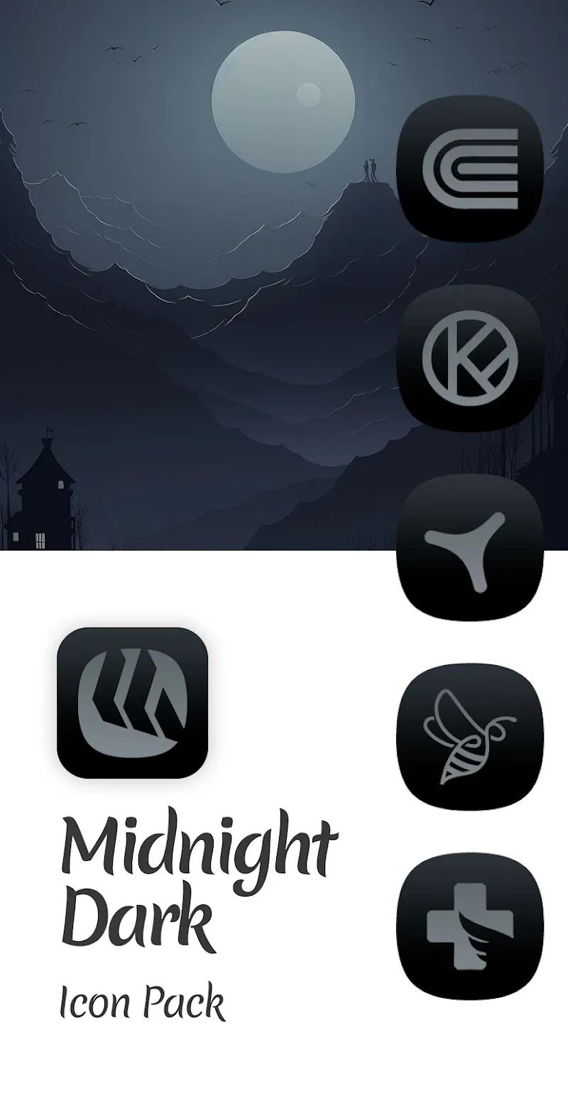 Midnight Dark Icon Pack