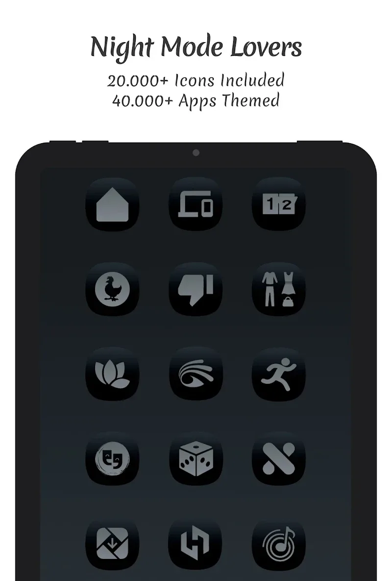 Midnight Dark Icon Pack