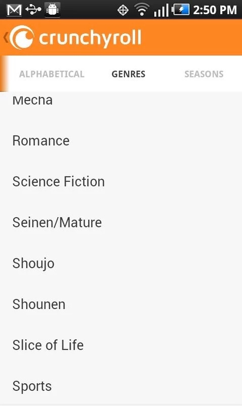 Crunchyroll Android