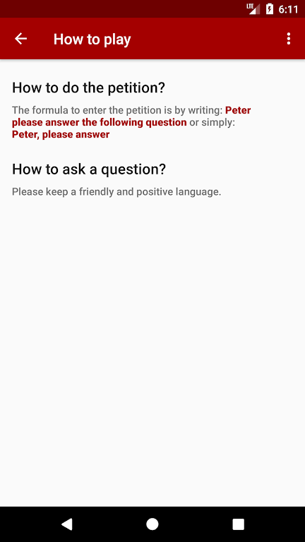 Peter Answers
