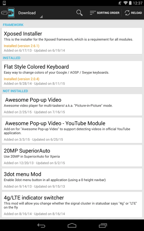 Xposed Installer