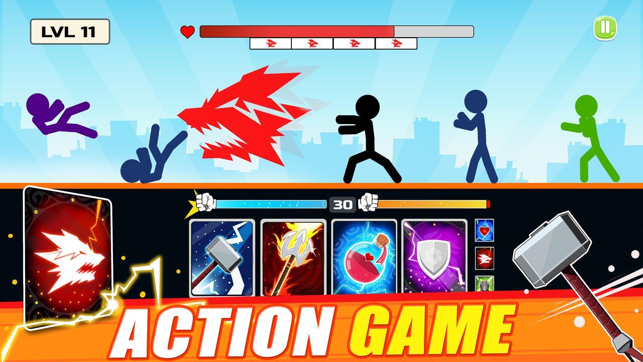 Stickman Fighter Mega Brawl