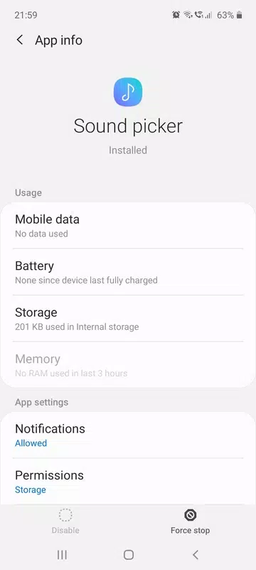 Samsung Sound picker