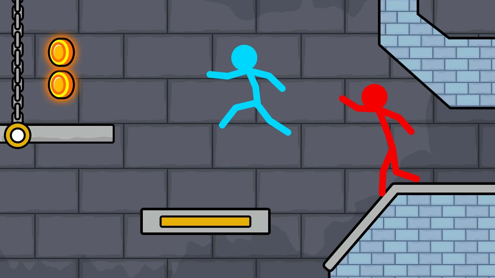 Red and Blue Stickman