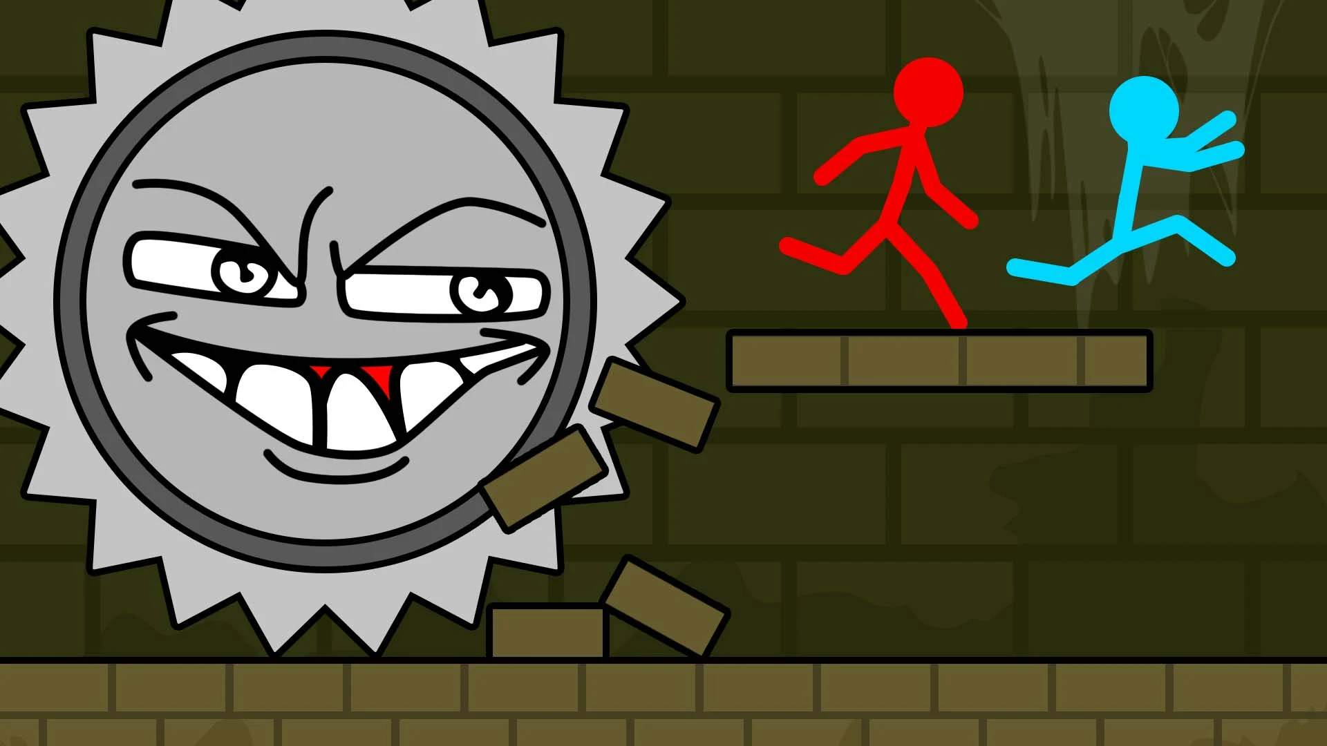 Red and Blue Stickman