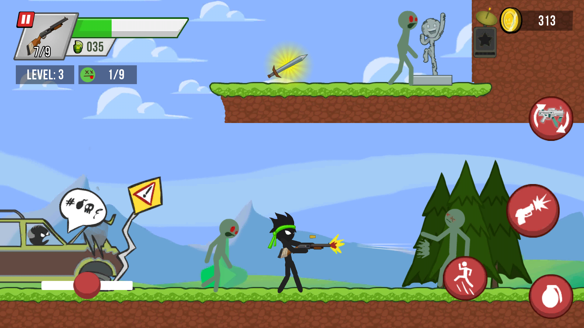 Stick vs Zombies Mod