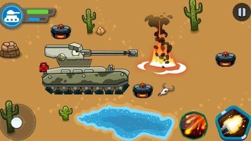 Tank battle: Tanks War 2D Mod