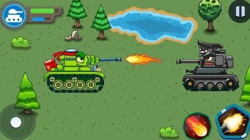 Tank battle: Tanks War 2D Mod