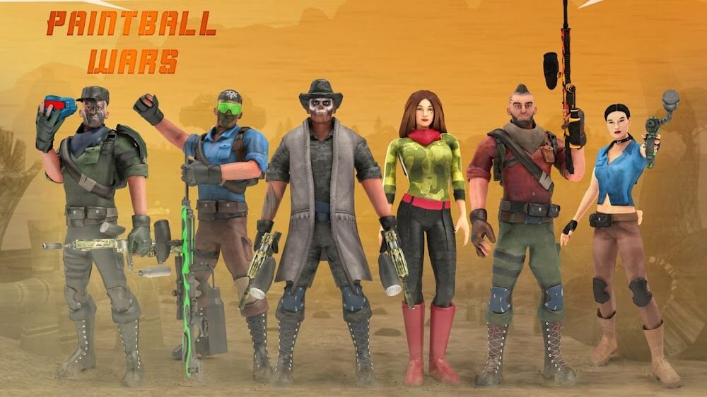 Paintball Shooting Game 3D Mod