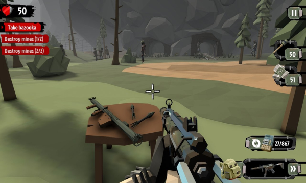 The Walking Zombie 2 Menu