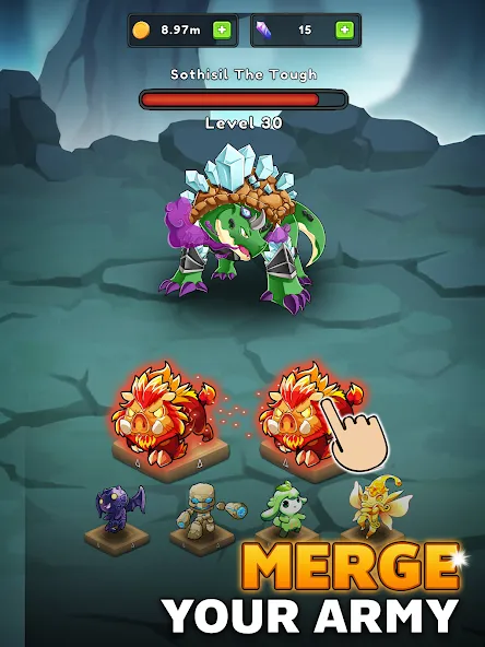 Merge Monsters - Earn Bitcoin