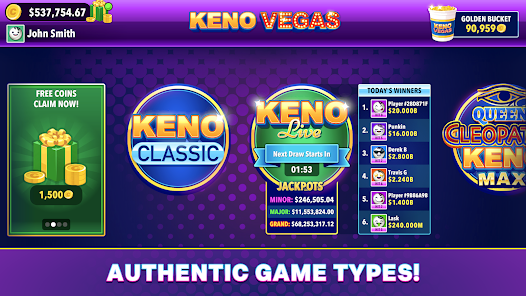 Keno Vegas - Casino Games