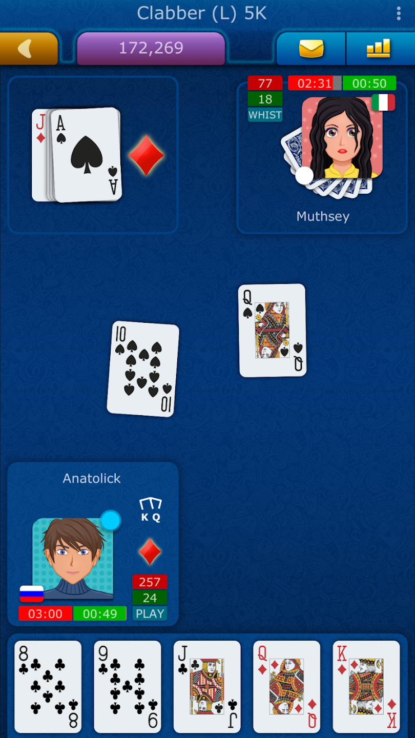 Clabber LiveGames online
