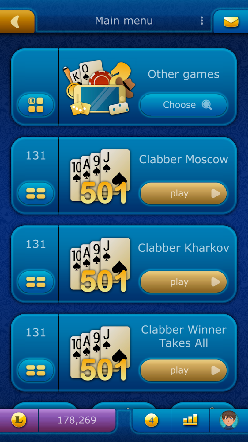 Clabber LiveGames online
