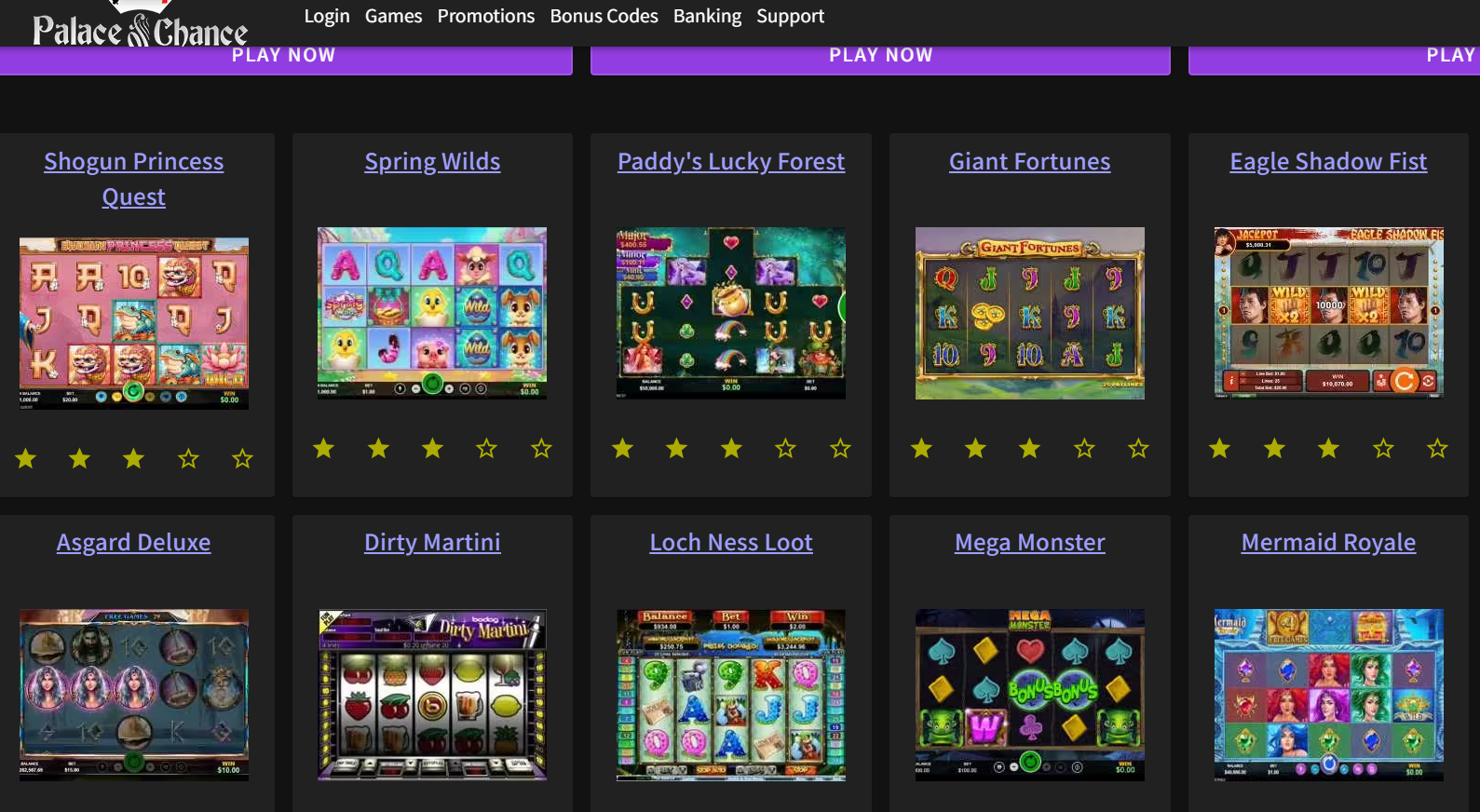 Palace of Chance Casino