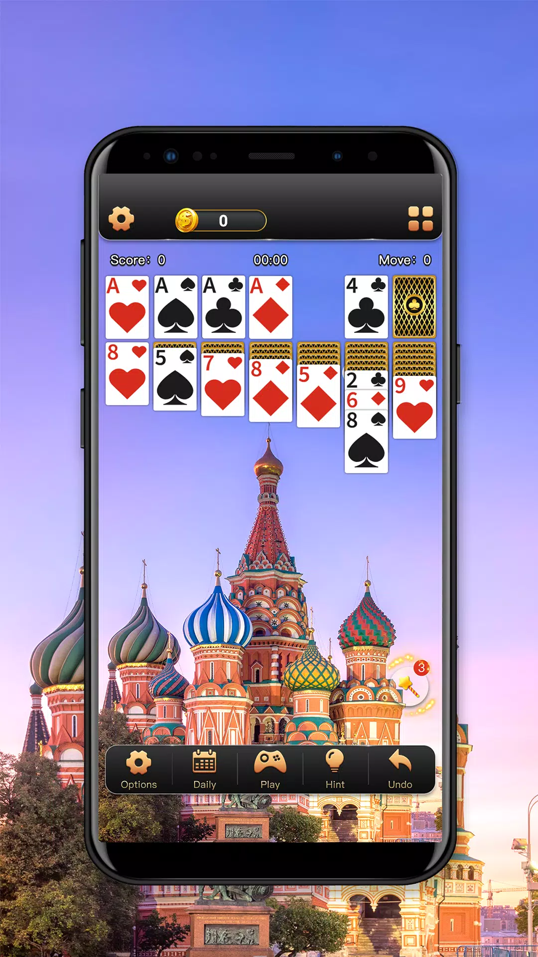 Solitaire Klondike World Trip Game