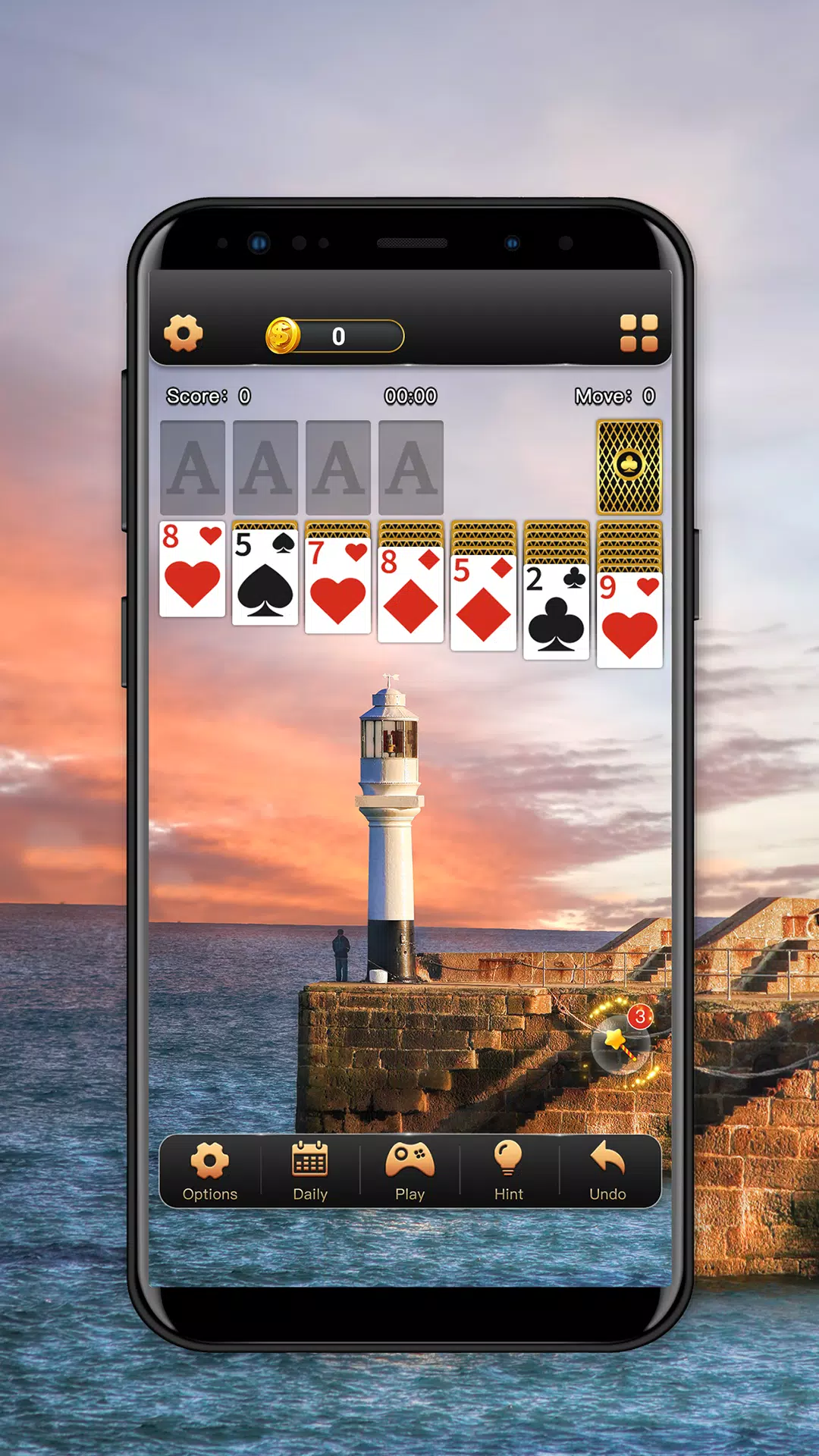 Solitaire Klondike World Trip Game