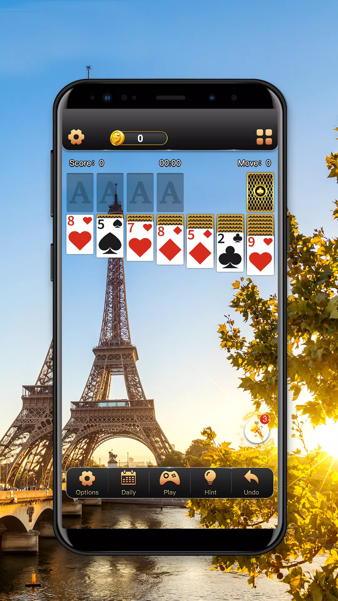 Solitaire Klondike World Trip Game
