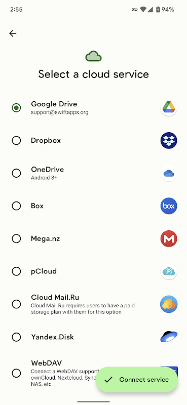 Swift Backup Mod
