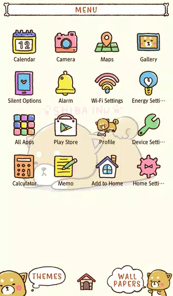 Cute Mini-Shiba Theme Android