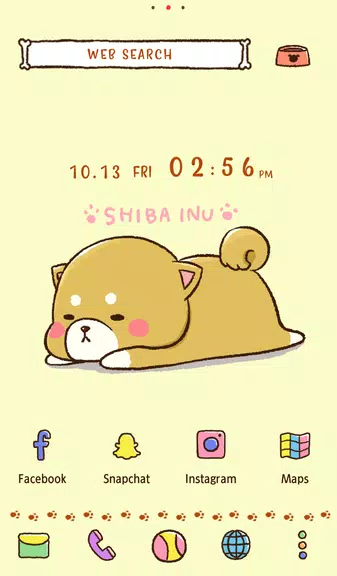 Cute Mini-Shiba Theme Android