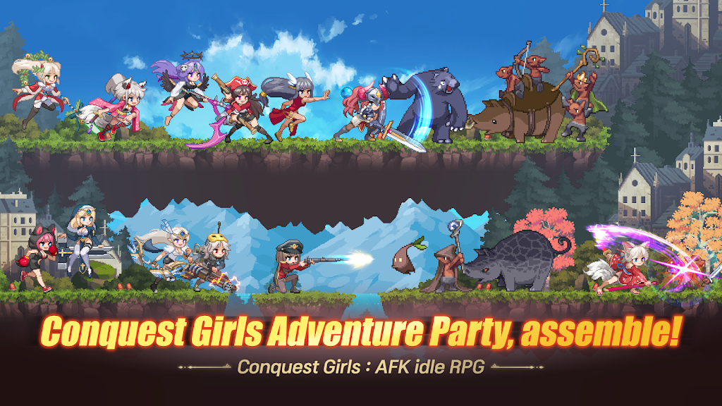Conquest Girls : AFK idle RPG