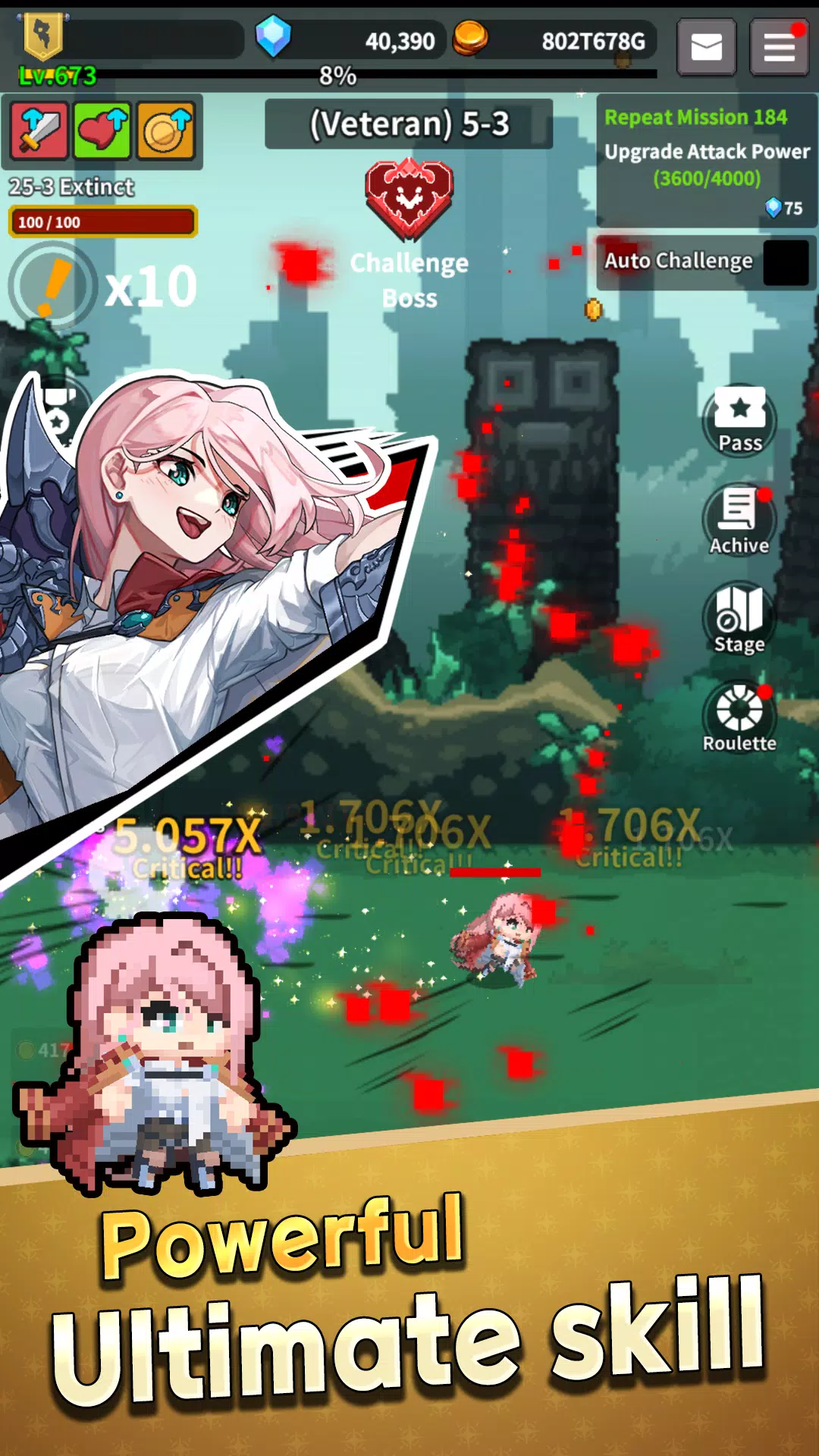 GunBladeGirl idle