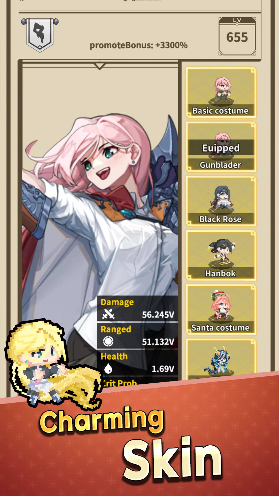 GunBladeGirl idle