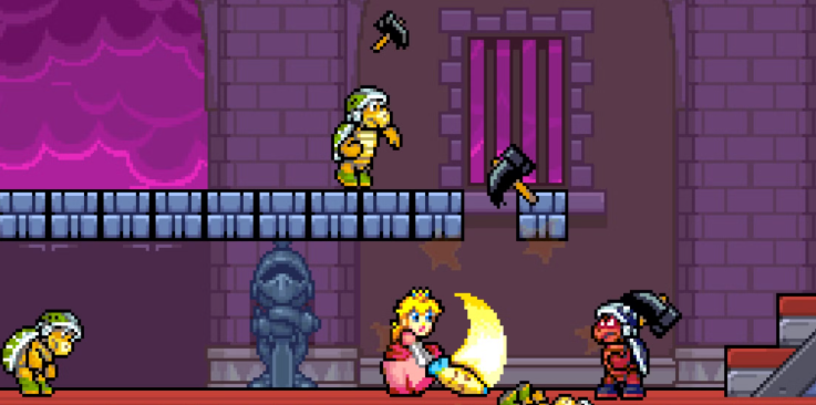 Super Princess Peach Bonus Game