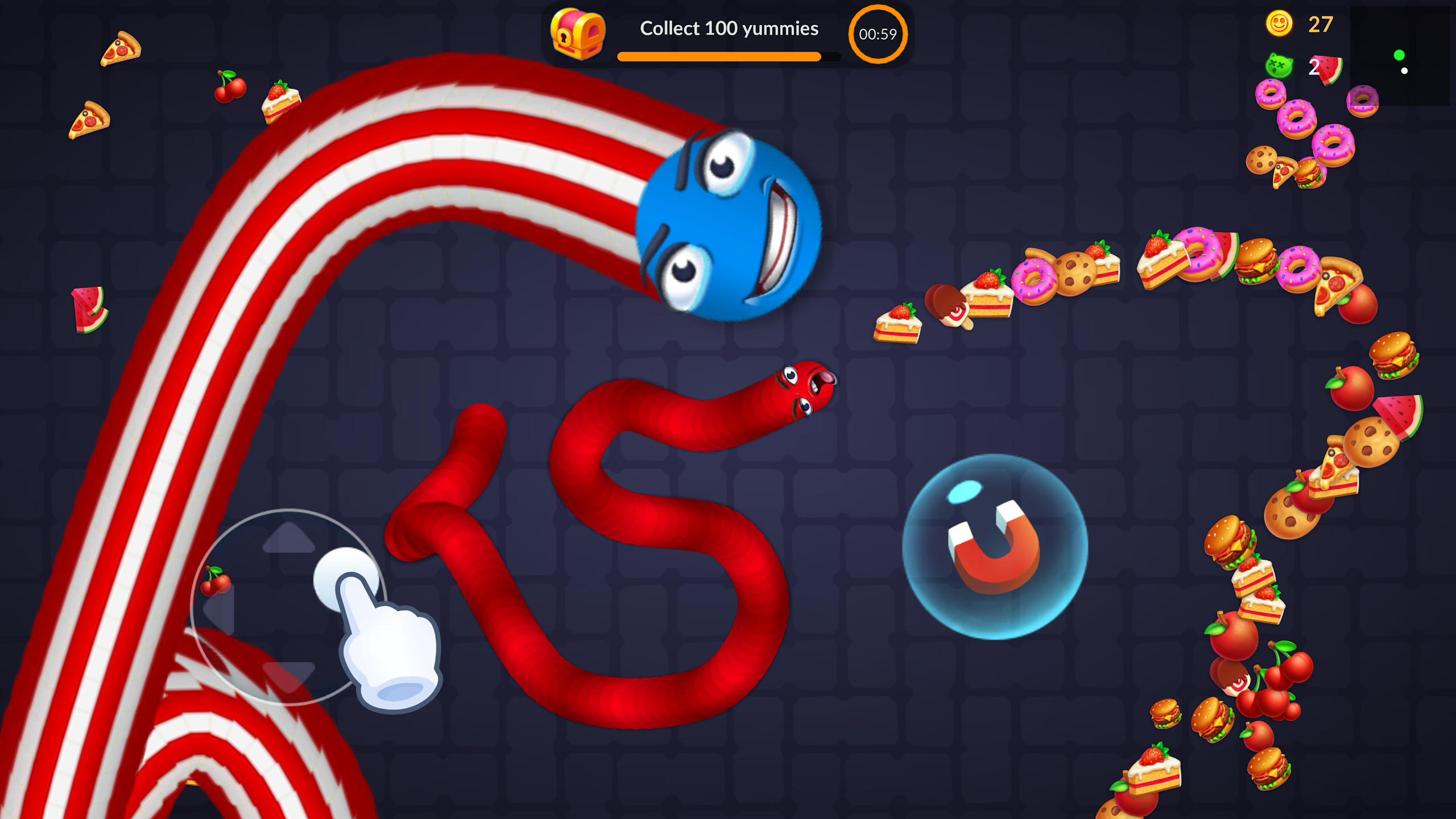 Snake vs Worms