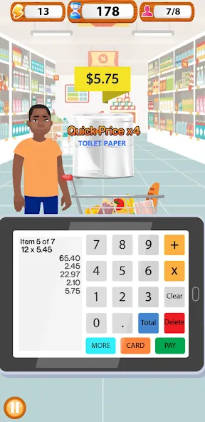Supermarket Cashier Simulator
