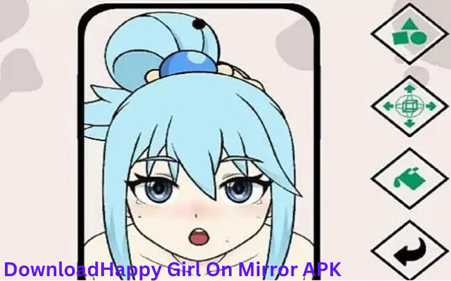 Happy Girl On Mirror