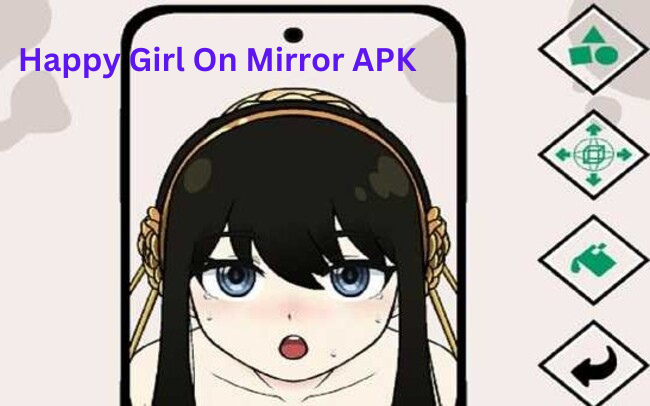 Happy Girl On Mirror