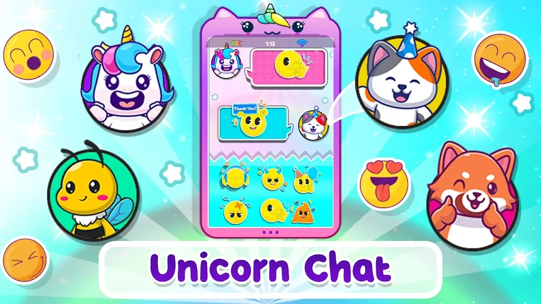 Unicorn phone mobile toy games