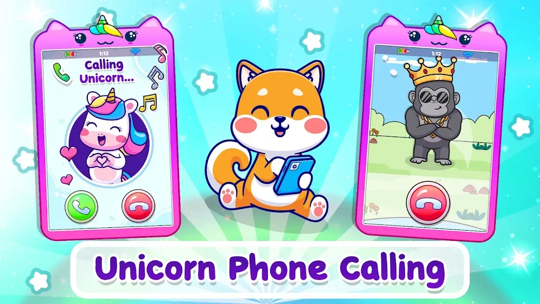 Unicorn phone mobile toy games