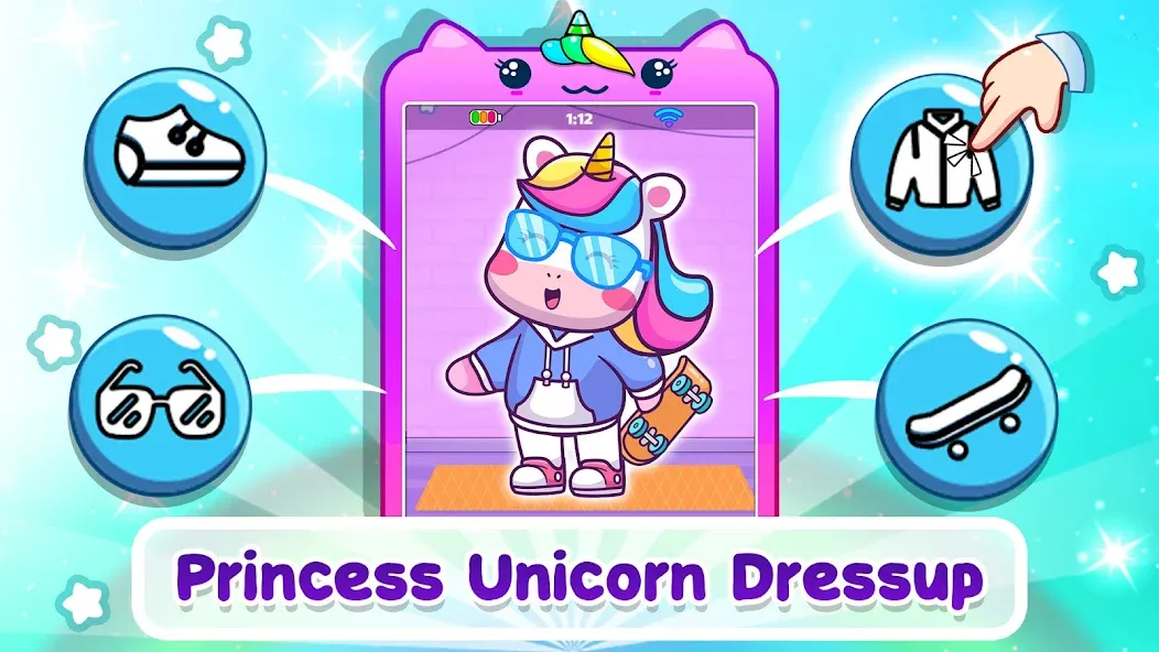 Unicorn phone mobile toy games