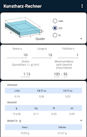 Epoxy Resin Calculator