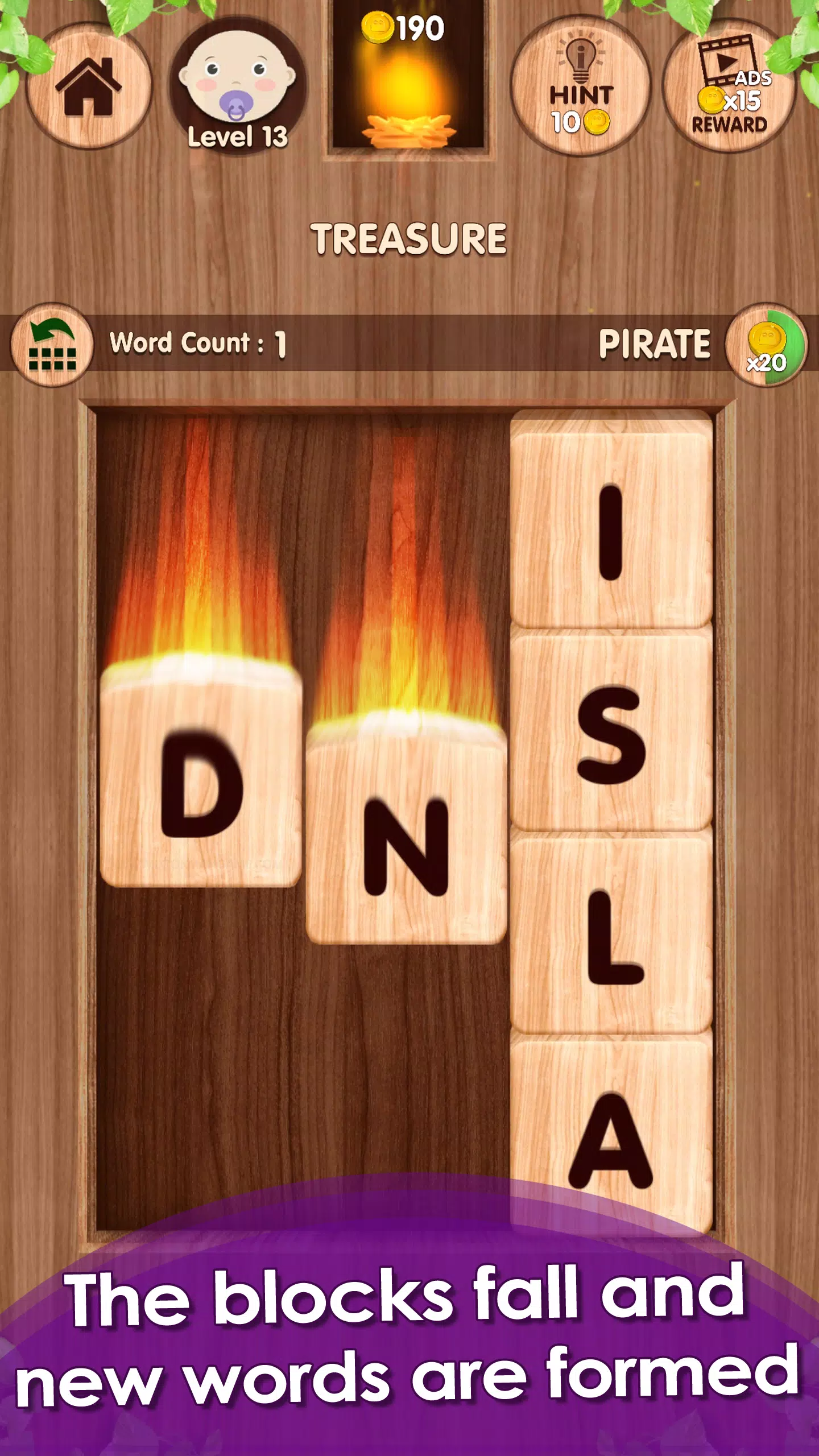Falling! Word Game - Brain Training Games