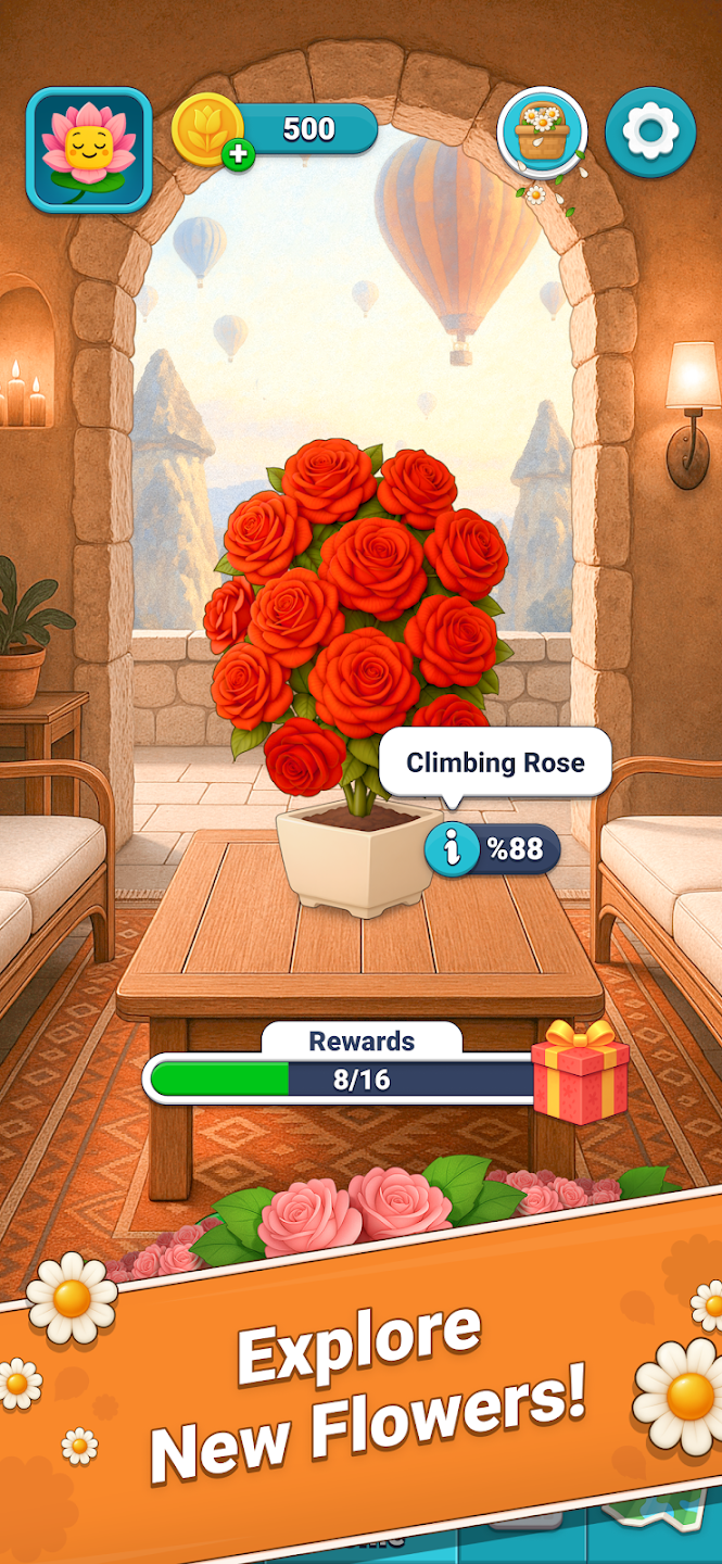 Word Game - Blossom Flower