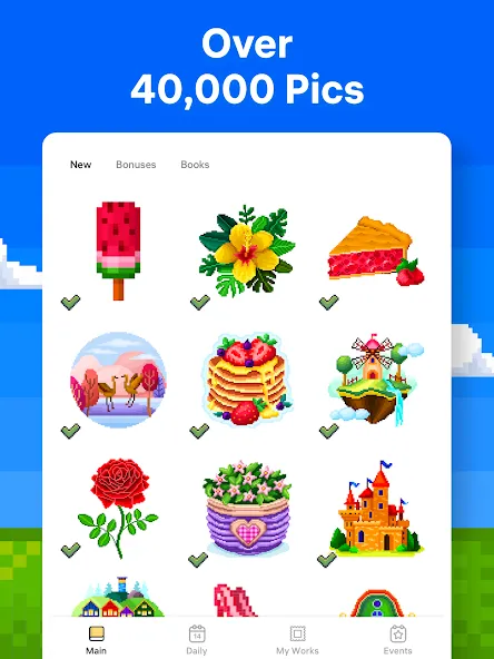 Pixel Art: Color by Number