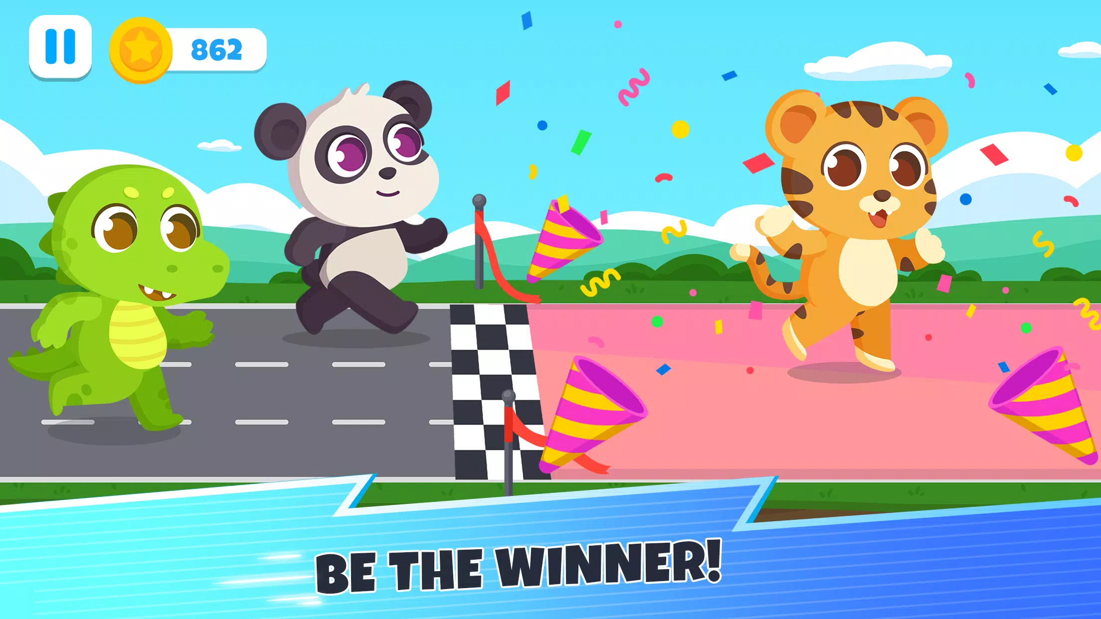 Animal racing games for kids